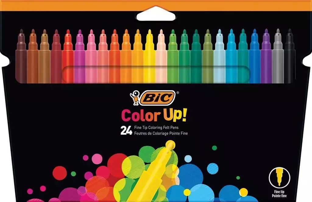 Flamastry Color UP 24 kolory BIC - Papiernicze i szkolne