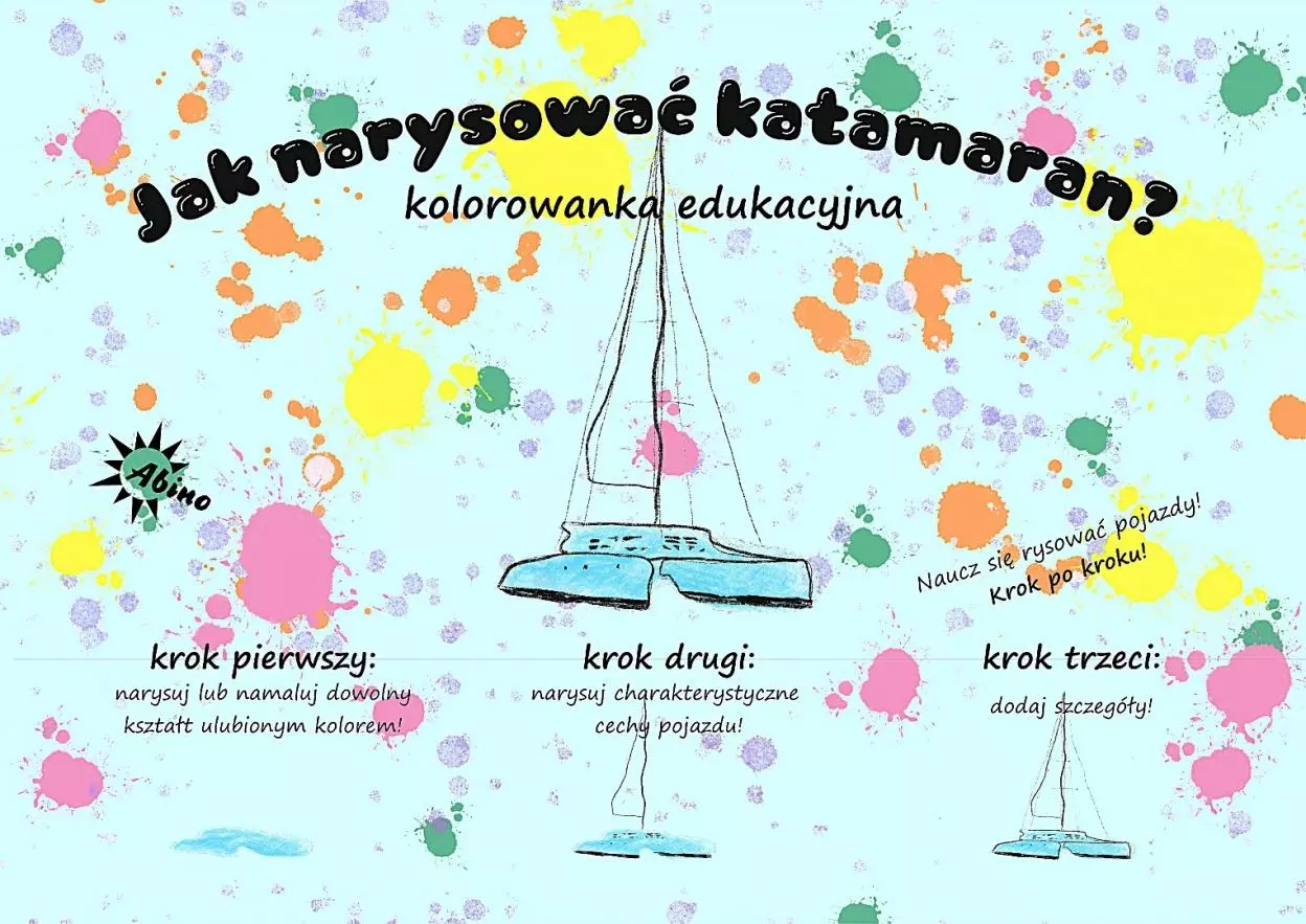 Kolorowanka Nauka rysowania pojazdów ABINO - Książki