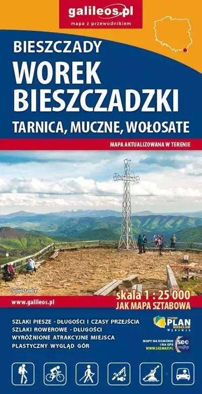 Mapa Bieszczady, Worek Bieszczadzki - Książki