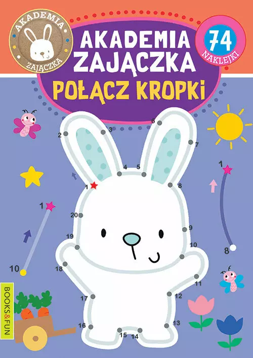 Połącz kropki. Akademia zajączka - Książki