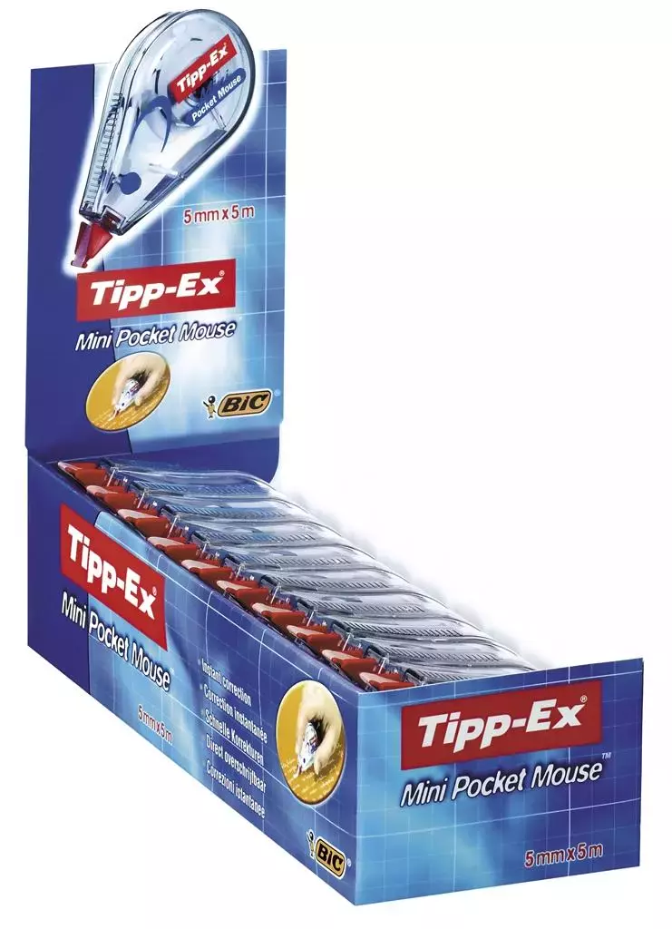 Korektor Tipp-Ex w taśmie 5mm*5m biały (10szt) BIC - Papiernicze i szkolne