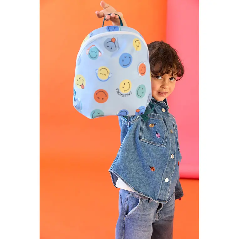 Lassig Plecak mini SmileyWorld® blue - Elektronika i akcesoria