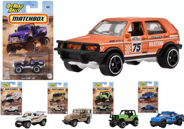 Matchbox. Samochód Off Road Rally 1:64 mix - Zabawki