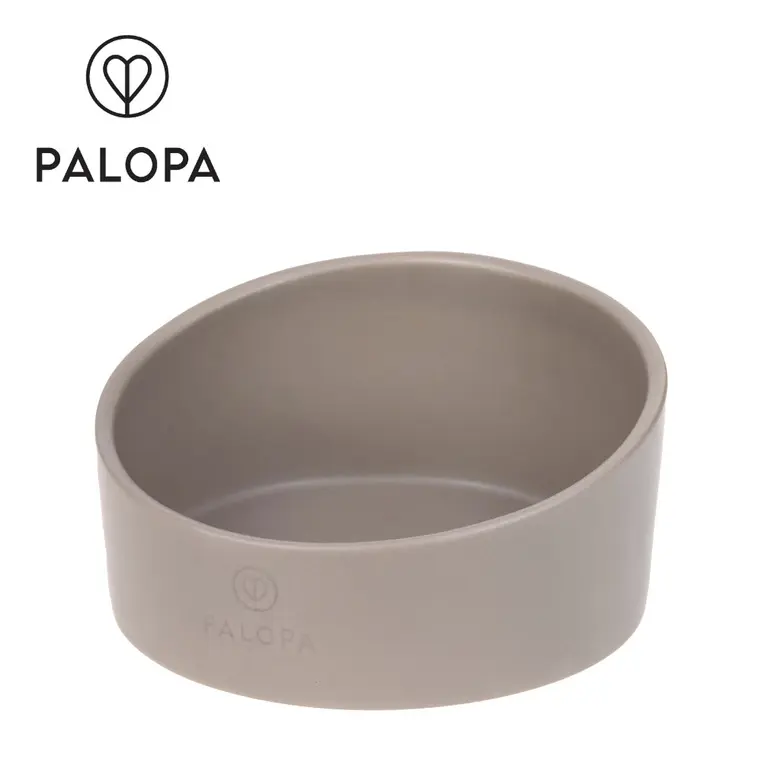 PALOPA Miska dla psa porcelanowa Cali taupe - Elektronika i akcesoria