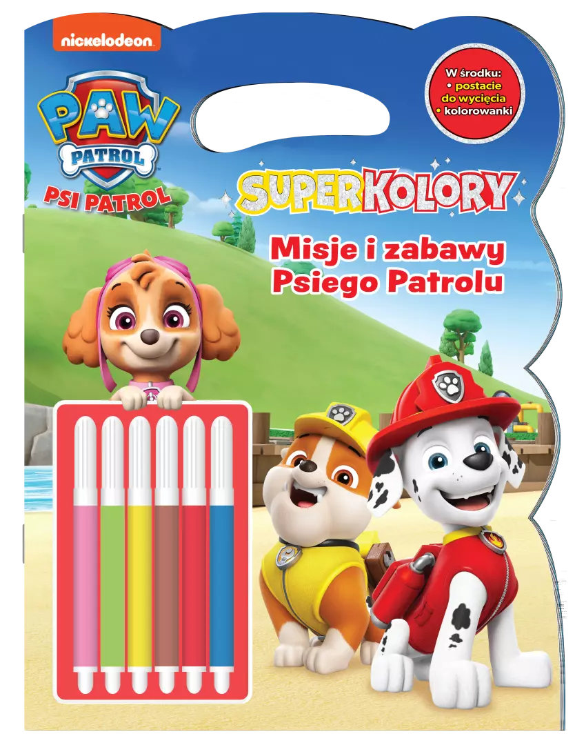 Misje i zabawy Psiego Patrolu. Psi Patrol. SuperKolory - Książki