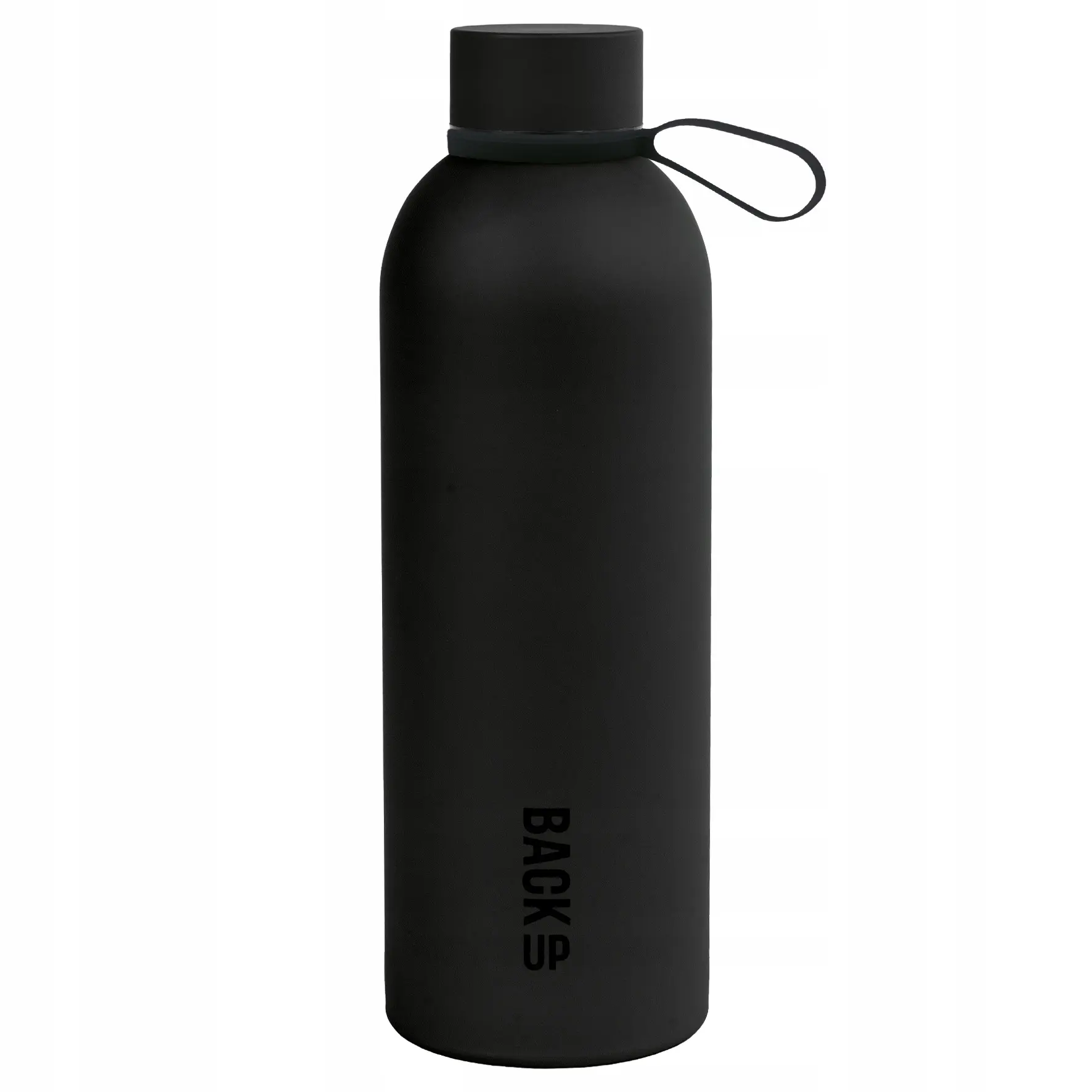 BUTELKA TERMICZNA BACKUP BIDON METALOWY 500 ml CZARNY - Papiernicze i szkolne
