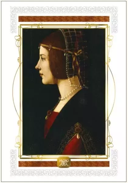 DaVinci, karnet okolicznościowy, Kobieta z perłami - Papiernicze i szkolne