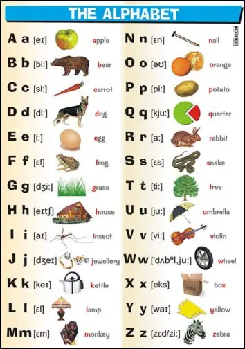 Plansza edukacyjna Angielski. Alphabet - Książki