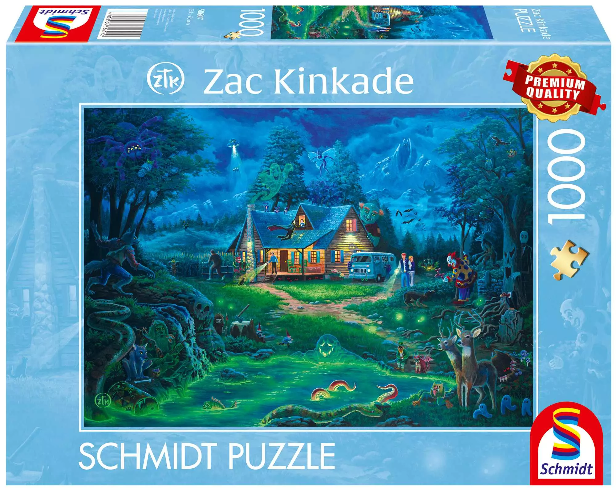 Puzzle 1000 PQ Zac Kinkade Nawiedzony dom 113658 - Puzzle