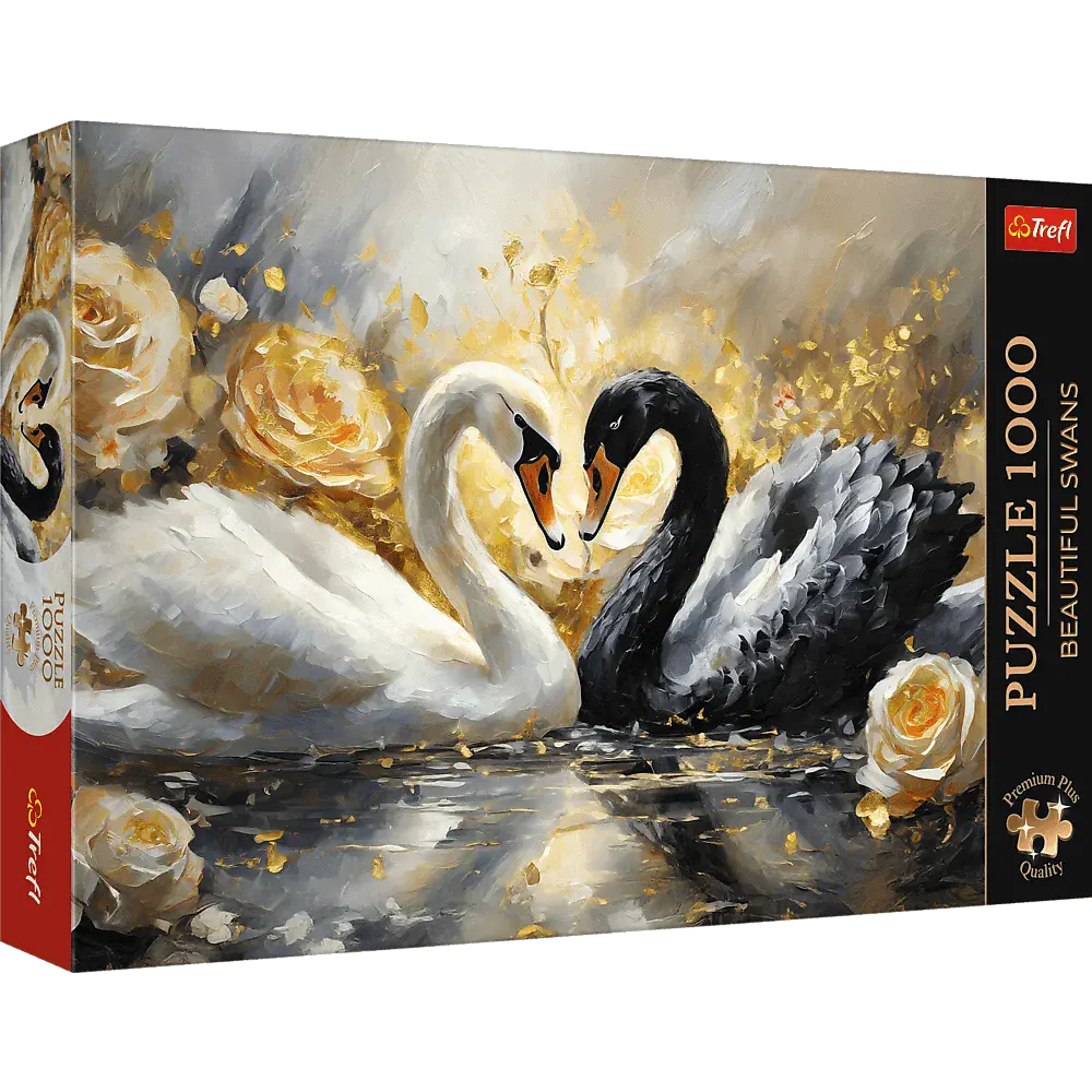 Puzzle 1000 elementów. Premium Plus Quality. Piękne łabędzie - Puzzle