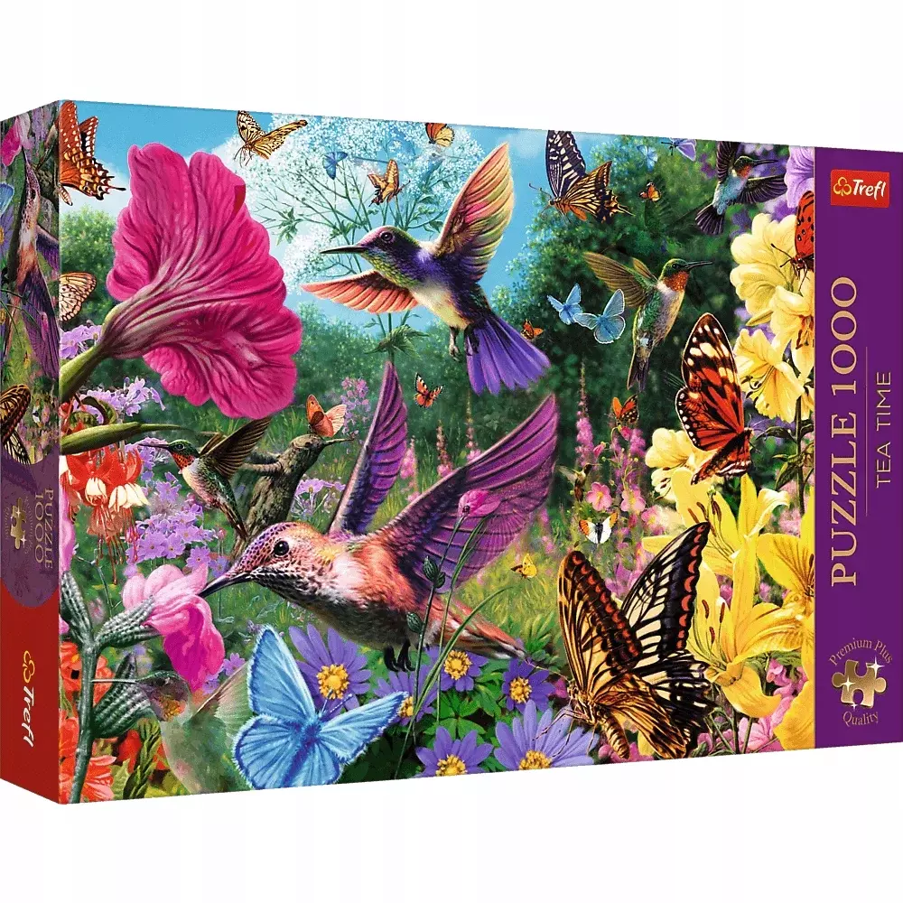 Puzzle 1000 elementów. Premium Plus Quality. Tea Time. Ogród dla ptaków - Puzzle