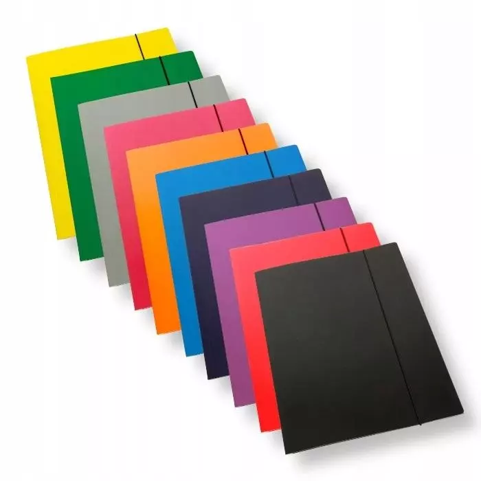 Teczka A4 z gumką laminowana mix 350gsm 10szt - Książki