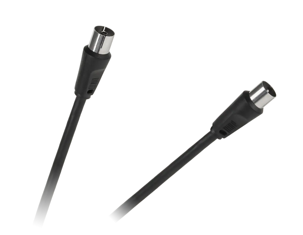 Kabel TV - VIDEO czarny 1,8m - Elektronika i akcesoria