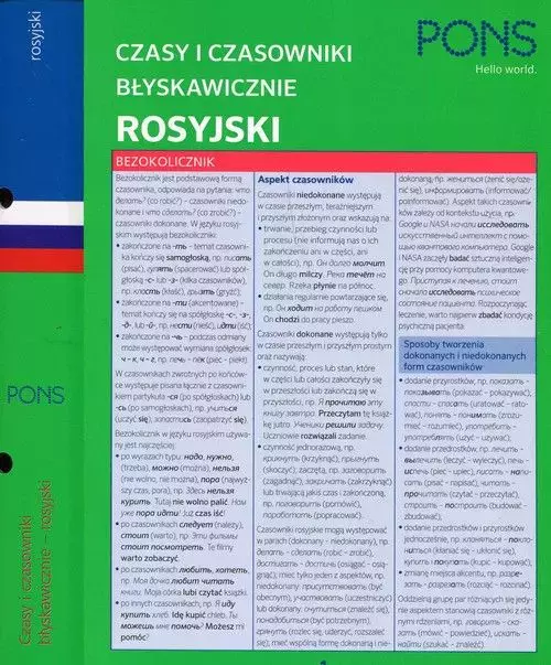 Czasy i czasowniki błyskawicznie. Rosyjski - Książki