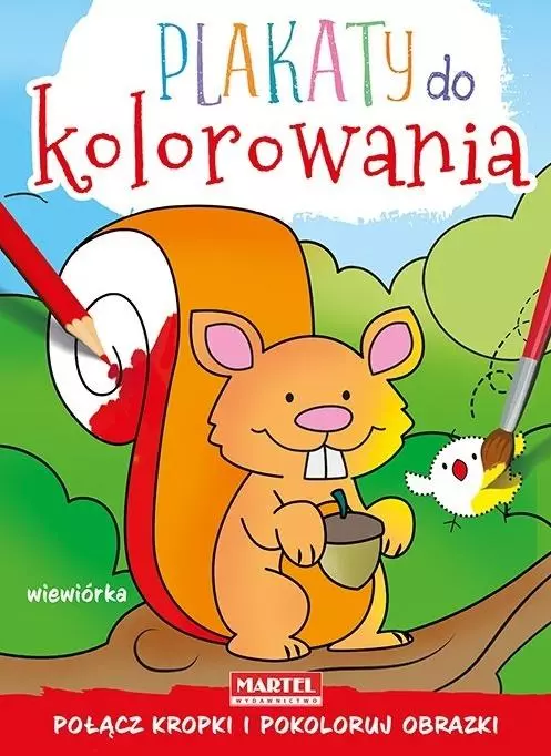 Plakaty do kolorowania. Wiewiórka - Książki