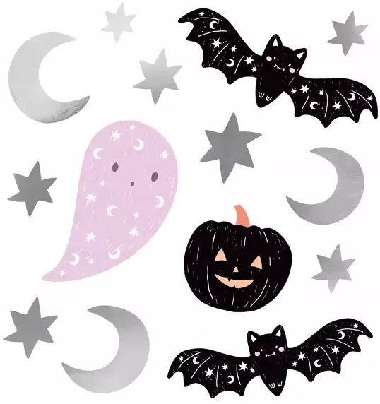 Naklejki na ścianę na Halloween PartyDeco 4 sztuki - Książki
