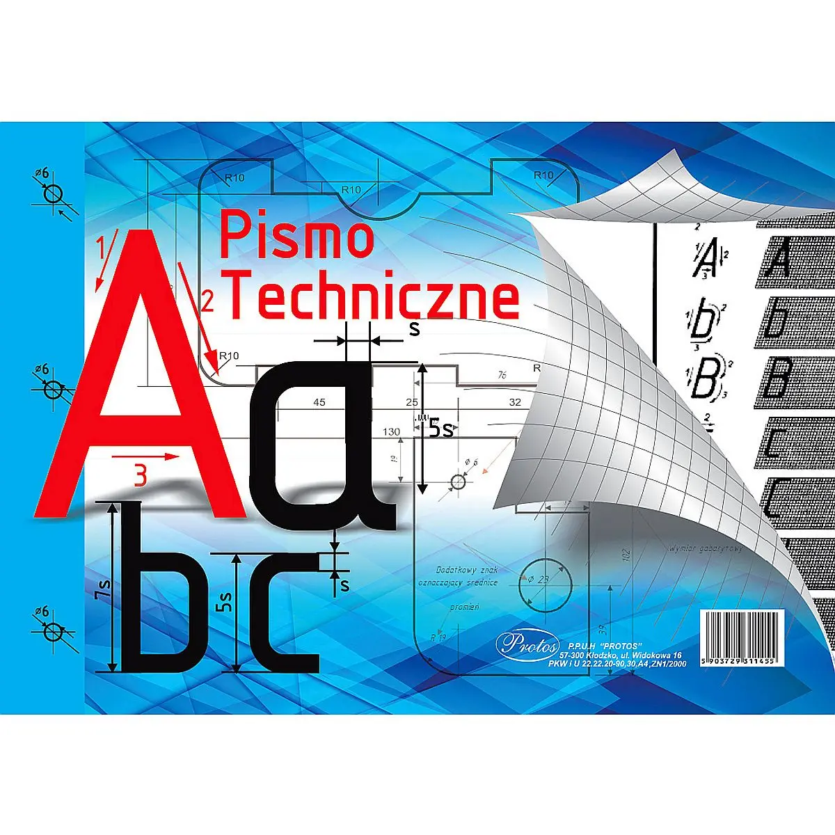 Blok do pisma technicznego A4 5k Protos - Papiernicze