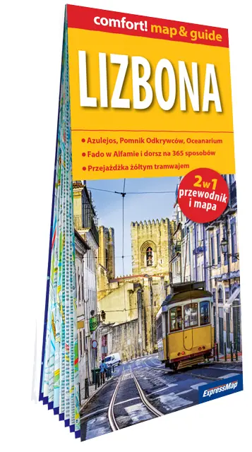 Lizbona. Laminowany map&guide 2w1. Przewodnik i mapa - Książki