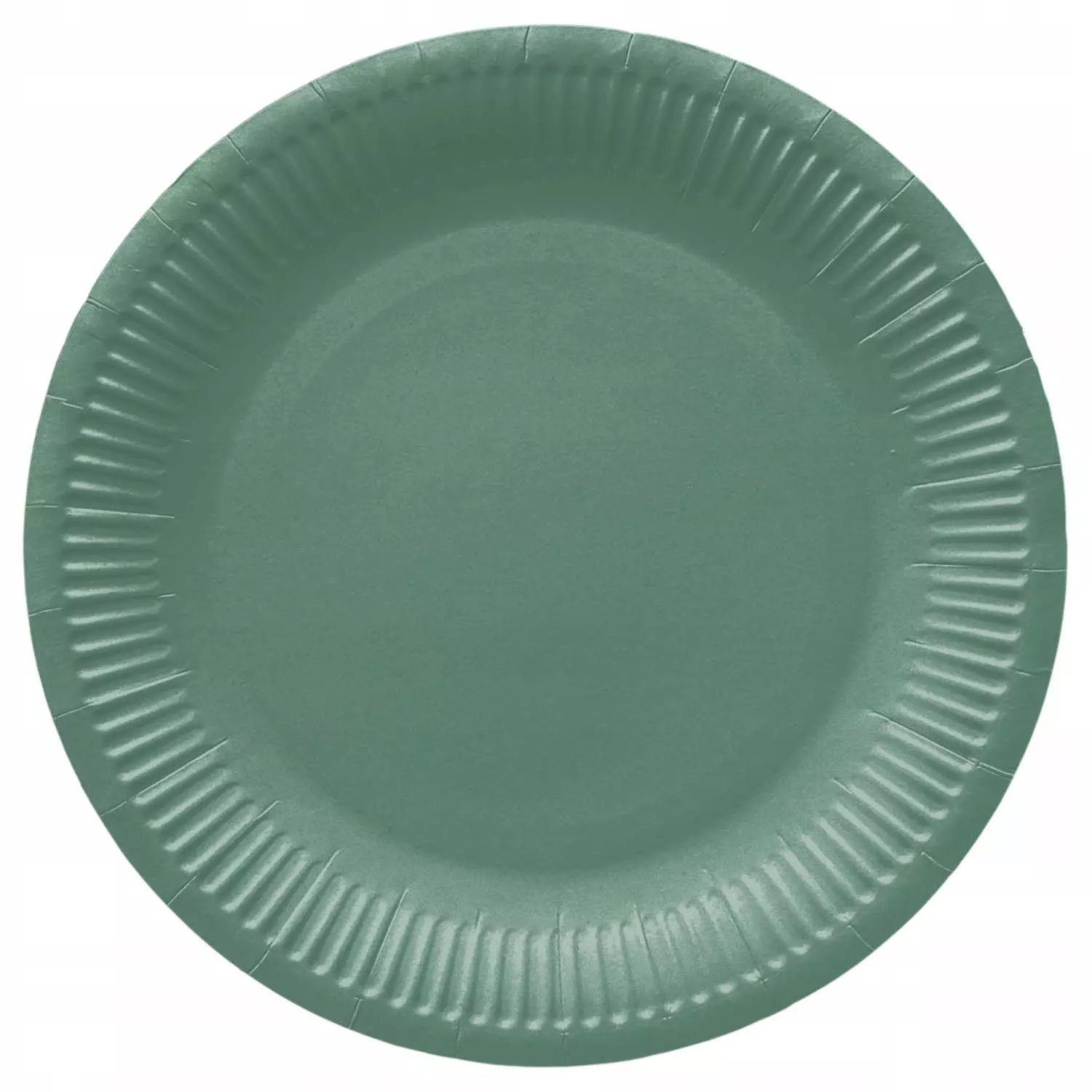 Talerze papierowe 23 cm, ciemnozielony Monocolor (8 sztuk) - Papiernicze i szkolne