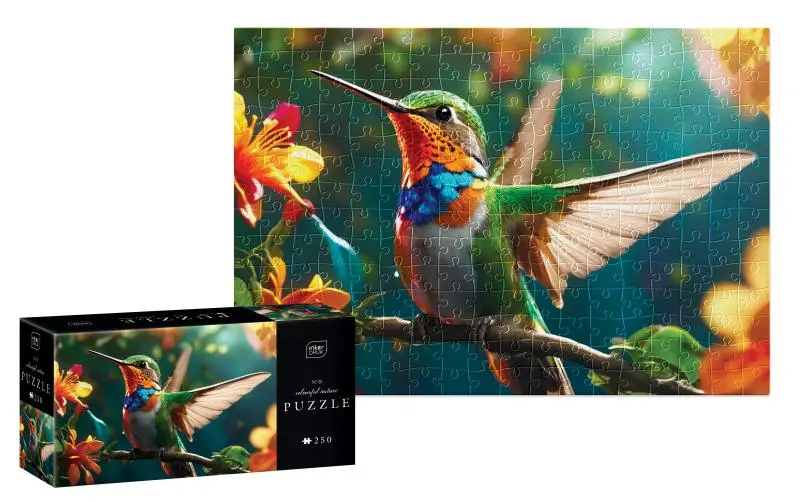 Puzzle 250 elementów. Colourful Nature 8. Koliber - Puzzle