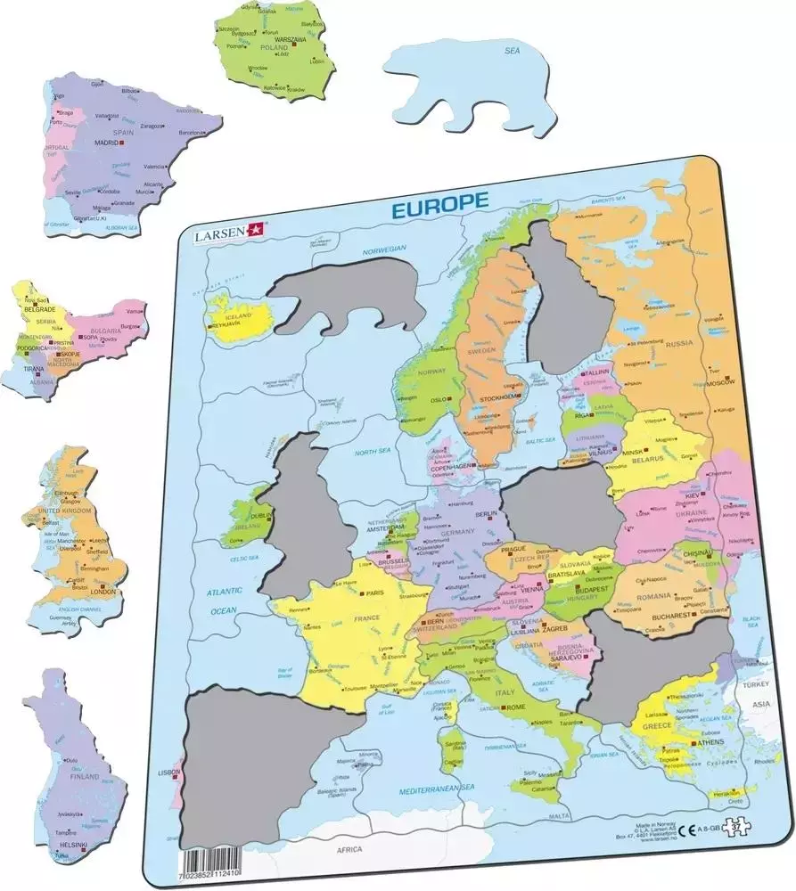 Układanka Mapa Europa polityczna Maxi - Puzzle