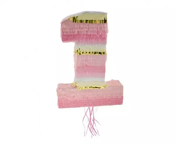 Piniata Cyfra 1 50x35x8 Roz Go Fol - Papiernicze i szkolne