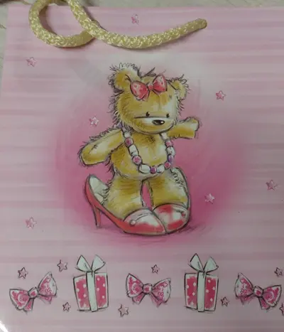 Torebka Luxury, miś - Papiernicze i szkolne