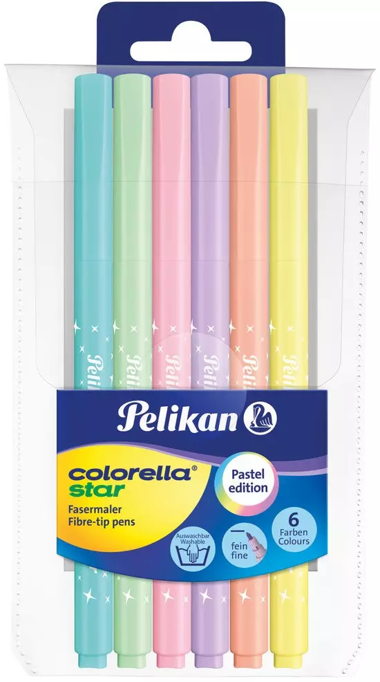 Pisaki Colorella Star pastelowe (6 sztuk) - Papiernicze i szkolne