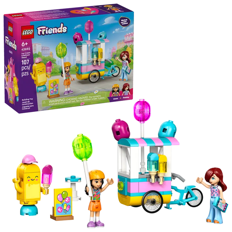 LEGO Friends Stoisko z lodami i balonami 42692 - Zabawki