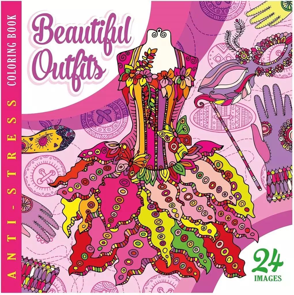 Kolorowanka antystresowa 200x200 12 Beautiful Outf - Książki