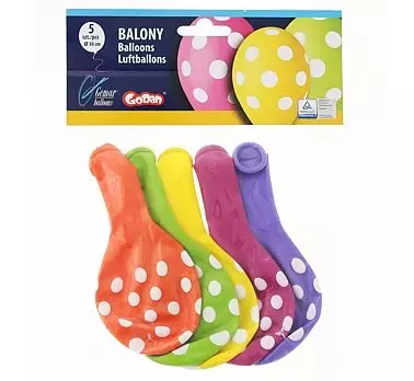 Balony premium, Grochy (5 sztuk) - Papiernicze i szkolne