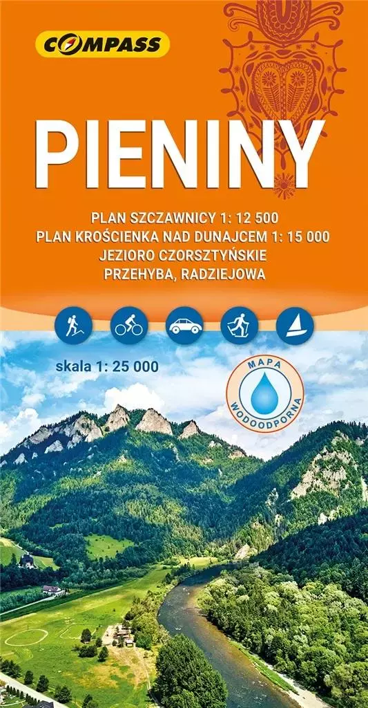 Mapa turystyczna - Pieniny 1:25 000 lam w.2023 - Książki