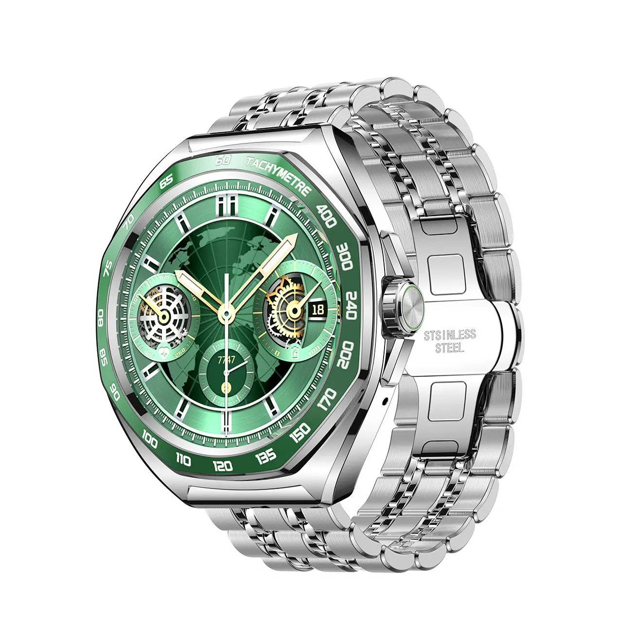 Smartwatch Joyroom Venture Series JR-FV2 Pro AMOLED 1,43" 5 ATM z funkcją rozmów - srebrny - Elektronika i akcesoria