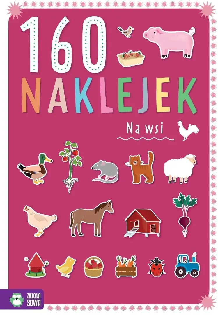 160 naklejek. Na wsi - Książki