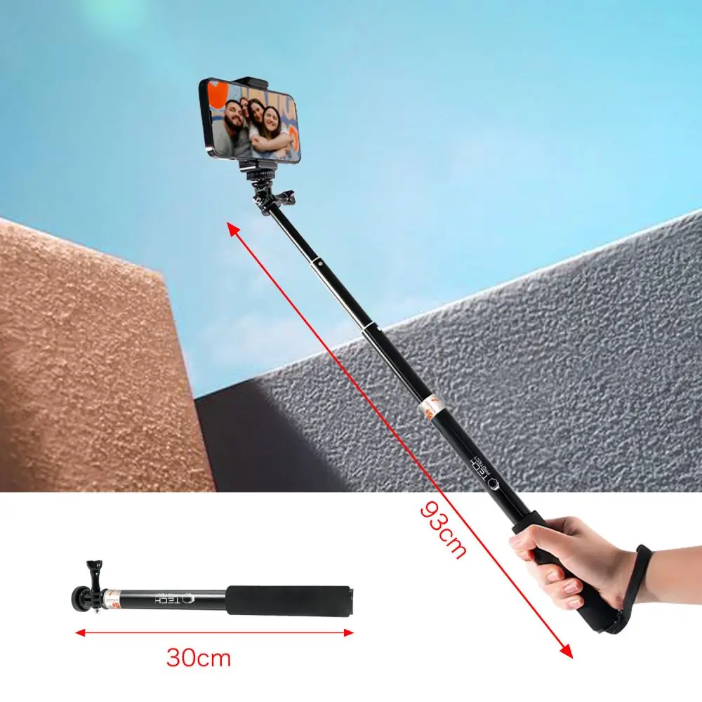 Tech-Protect GA100 Monopad & Selfie Stick Gopro / Dji Black - Elektronika i akcesoria