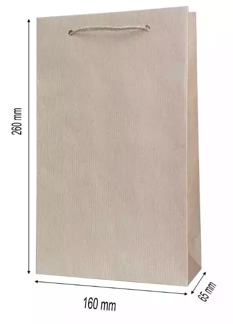 Torebka ozdobna 26 x 16 cm, kraftowa - Papiernicze i szkolne