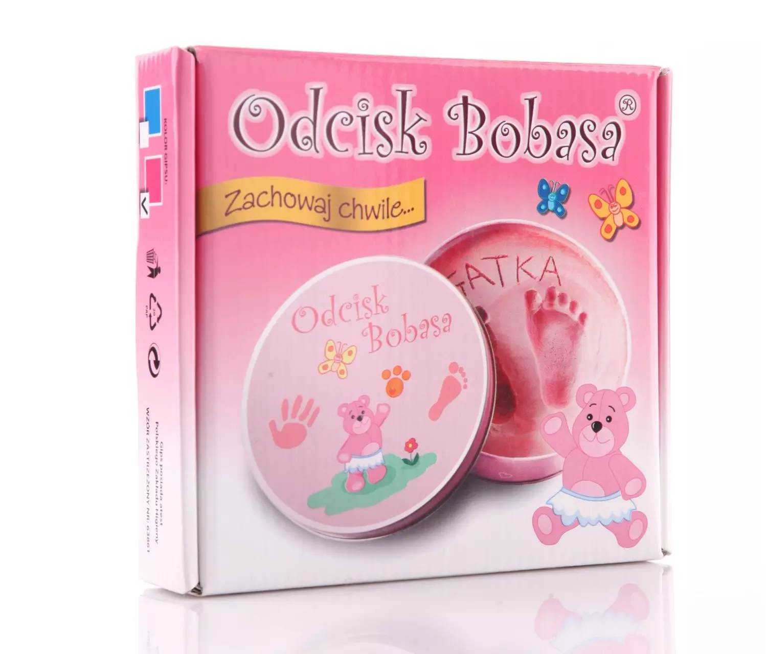 Zestaw Odcisk Bobasa, różowy - Zabawki