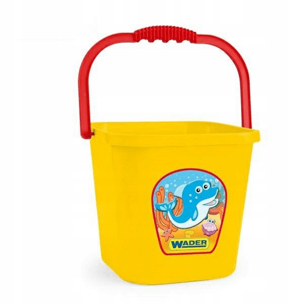 Wiaderko kwadratowe wielkie 7,5l, mix kolorów 71708 - Zabawki