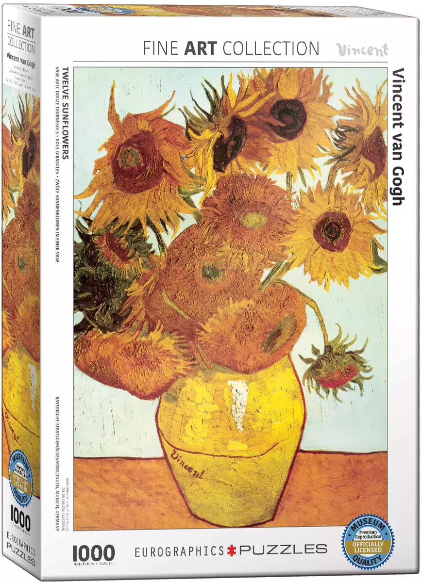 Puzzle 1000 elementów. Słoneczniki, Vincent van Gogh - Puzzle