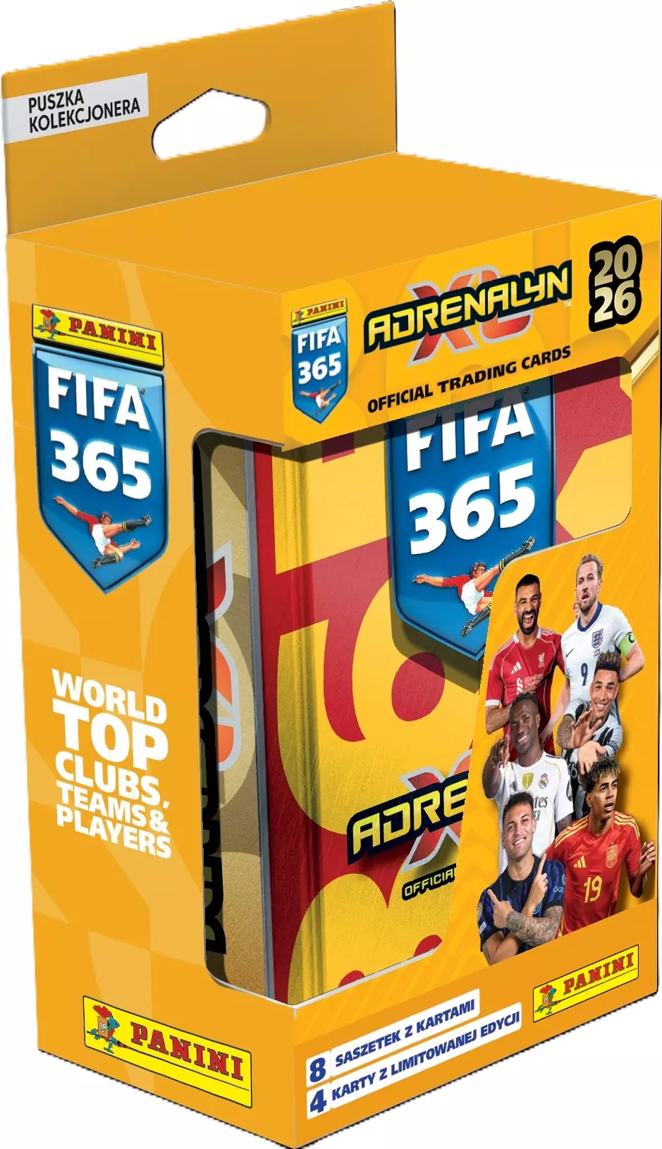 PANINI FIFA 365 ADRENALYN XL 2026 puszka kolekcjonera nr 1 mix. - Zabawki