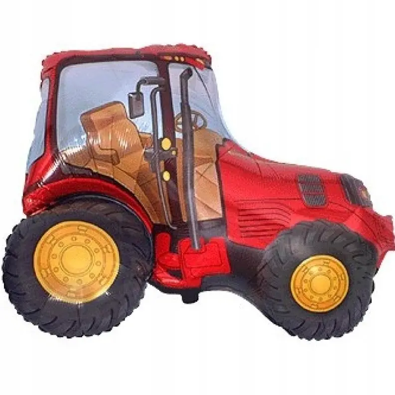 Balon foliowy traktor ciągnik czerwony 14" - Papiernicze i szkolne