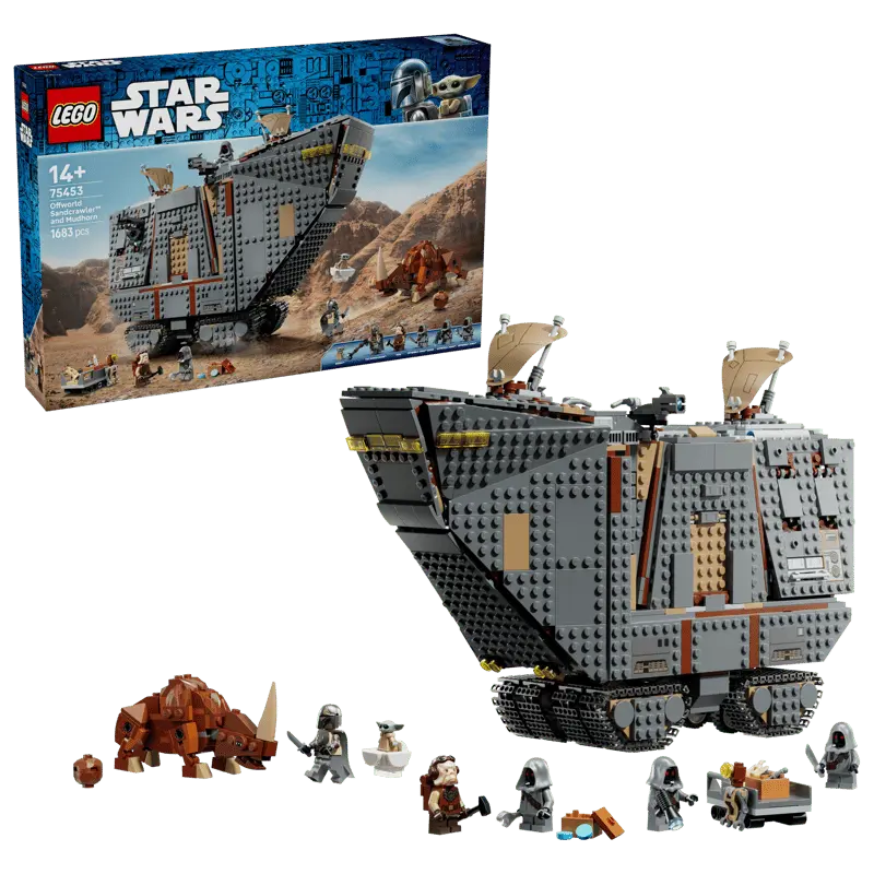 LEGO Star Wars™ Piaskoczołg wędrownych Jawów i bagnorożec 75453 - Zabawki