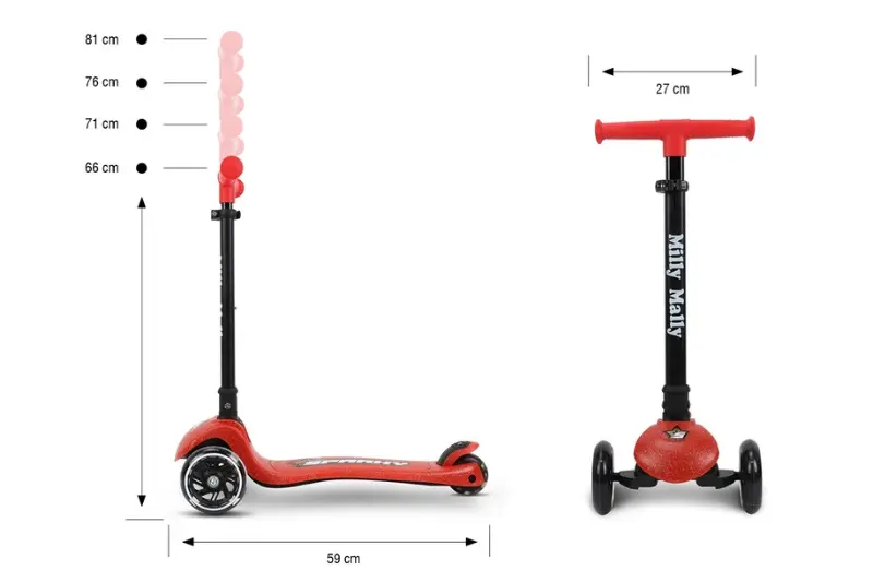 Hulajnoga Sparky Red 6252 00375 - Zabawki