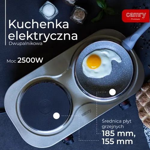 Kuchenka elekt. dwupalnikowa - Elektronika i akcesoria