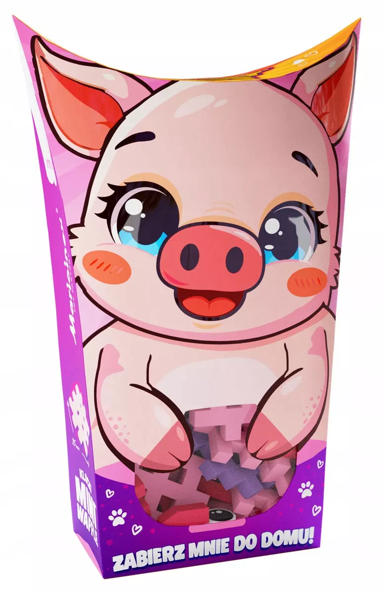 Marioinex Mini Waffle POCKET PETS - zestaw ŚWINKA - Zabawki
