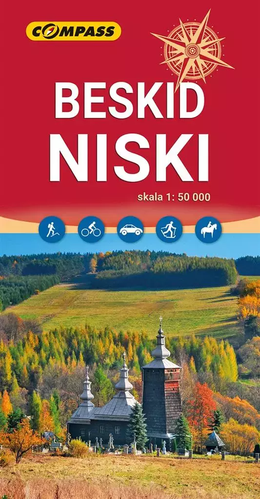 Mapa turystyczna Beskid Niski 1:50 000 w.2023 - Książki