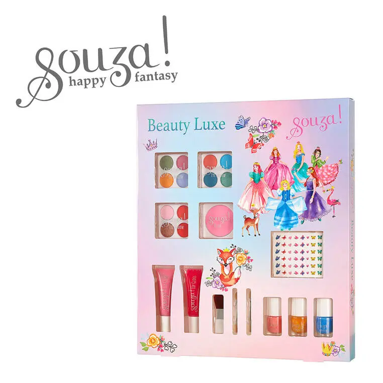 Souza! Kosmetyki do makijażu dla dzieci zestaw 13 el. Beauty Luxe - Zabawki