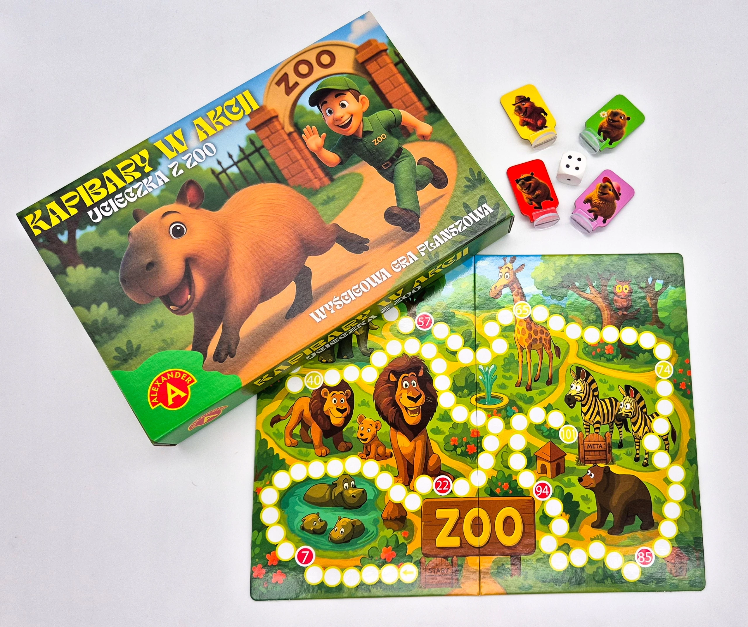 Gra plansz.Kapibary w akcji Ucieczka z ZOO 31584 - Zabawki