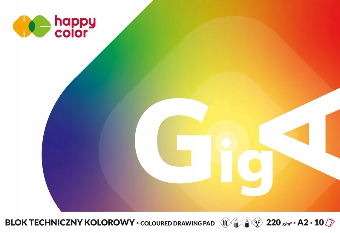 Blok techniczny A2 Happy Color - Papiernicze i szkolne