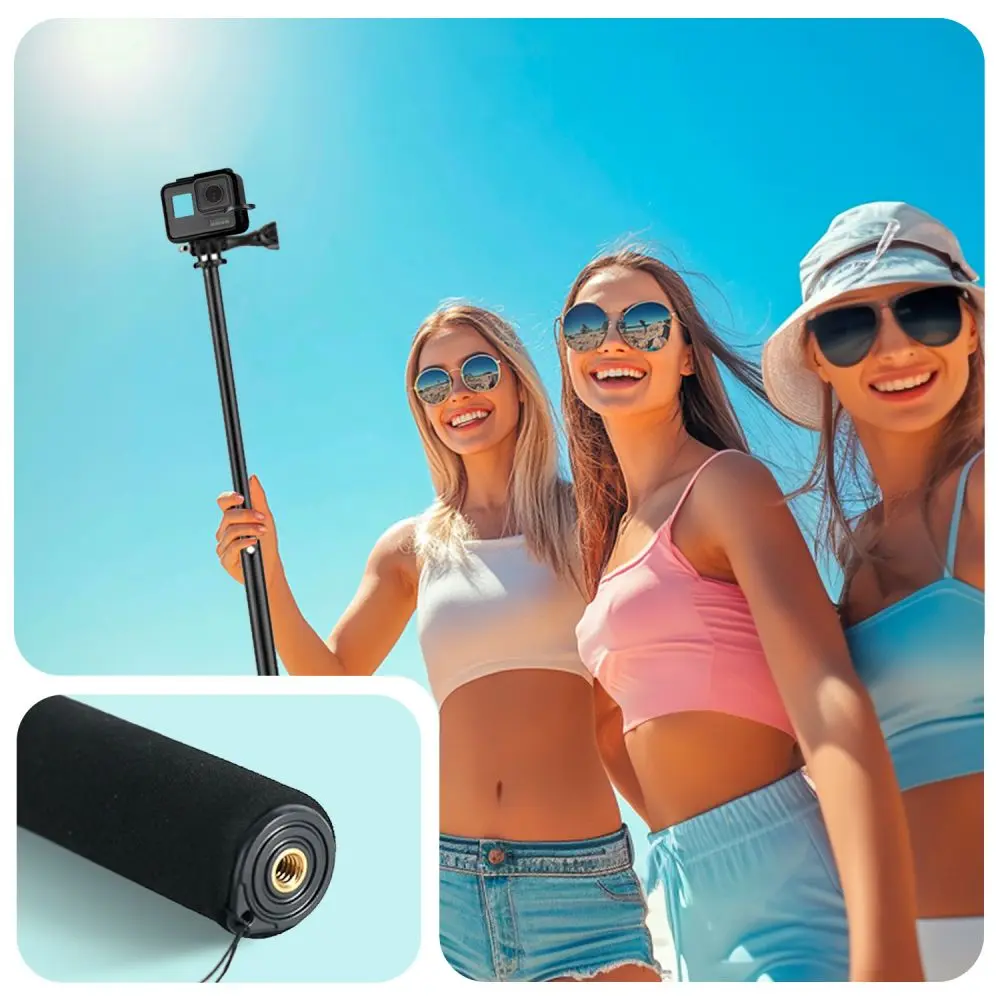 Tech-Protect GA100 Monopad & Selfie Stick Gopro / Dji Black - Elektronika i akcesoria